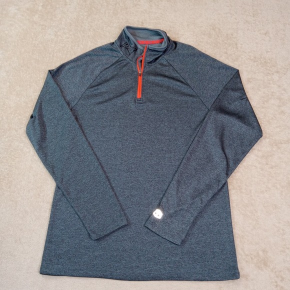 Tapout 1/4 Zip Pullover Rash Guard Long Sleeve Men's Small Gray - Picture 1 of 7
